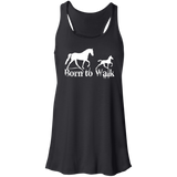 BORN TO WALK B8800 Flowy Racerback Tank
