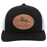 AMERICAN SADDLEBRED ON LEATHER 104C Trucker Snap Back - Patch