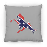 Rebel on the Rail Tennessee Walking Horse Performance ZP18 Large Square Pillow