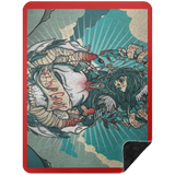 VINTAGE TAT 2 BSHL Premium Black Sherpa Blanket 60x80