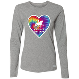 SHE FOUND HER LOVE TWH PLEASURE HEART 64LTTX Ladies’ Essential Dri-Power Long Sleeve Tee