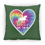 SHE FOUND HER LOVE TWH PLEASURE HEART ZP16 Medium Square Pillow