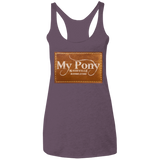 MY PONY NASHVILLE BRAND NL6733 Ladies' Triblend Racerback Tank