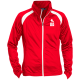 RACK ON RACKING (WHITE ART) LST90 Ladies' Raglan Sleeve Warmup Jacket