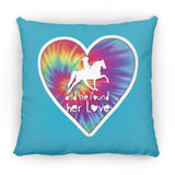 SHE FOUND HER LOVE TWH PLEASURE HEART ZP16 Medium Square Pillow