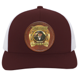 JOHN ALLAN CALLAWAY (Legends Series) Round Leather Patch 104C Trucker Snap Back - Patch
