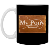 MY PONY NASHVILLE BRAND XP8434 11oz White Mug