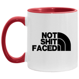 NOT SHIT FACED (BLK) AM11OZ 11 oz. Accent Mug