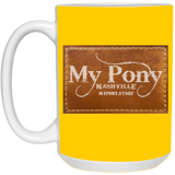 MY PONY NASHVILLE BRAND 21504 15oz White Mug
