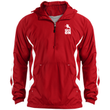 RACK ON RACKING (WHITE ART) JST63 Unisex Colorblock Raglan Anorak