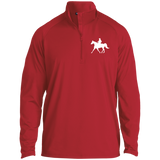 Missouri Fox Trotter WITH MALE RIDER WHITE ST850 1/2 Zip Raglan Performance Pullover