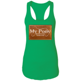 MY PONY NASHVILLE BRAND NL1533 Ladies Ideal Racerback Tank