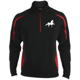 American Saddlebred (white) ST851 Men/Women's Sport Wicking Colorblock 1/2 Zip
