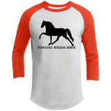 Tennessee Walker (black) 4HORSE T200 3/4 Raglan Sleeve Shirt