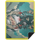 VINTAGE TAT 2 BSHL Premium Black Sherpa Blanket 60x80