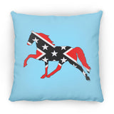 Rebel on the Rail Tennessee Walking Horse Pleasure ZP16 Medium Square Pillow
