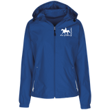 MISSOURI FOX TROTTER (white) 4HORSE LST76 Ladies' Jersey-Lined Hooded Windbreaker