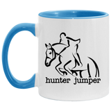 HUNTER JUMPER STYLE 1 4HORSE AM11OZ 11 oz. Accent Mug