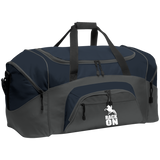 RACK ON RACKING (WHITE ART) BG99 Colorblock Sport Duffel