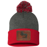 FRIESIAN ON LEATHER SP15 Pom Pom Knit Cap - Patch
