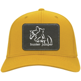 HUNTER JUMPER BLACK LEATHER CP80 Twill Cap - Patch