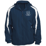 BLACKBURN STABLES (WHITE) JST81 Fleece Lined Colorblock Hooded Jacket