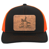 TURNIN AND BURNIN ON LEATHER 104C Trucker Snap Back - Patch