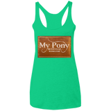 MY PONY NASHVILLE BRAND NL6733 Ladies' Triblend Racerback Tank
