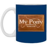 MY PONY NASHVILLE BRAND XP8434 11oz White Mug