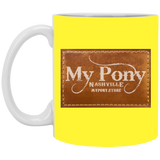 MY PONY NASHVILLE BRAND XP8434 11oz White Mug