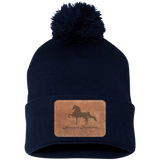 AMERICAN SADDLEBRED ON LEATHER SP15 Pom Pom Knit Cap - Patch