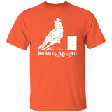 BARREL RACING STYLE 1 (WHITE) 4HORSE G500 5.3 oz. T-Shirt
