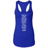 OLD983INWHITE NL1533 Ladies Ideal Racerback Tank