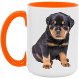 ROTTY PUPPY 1 AM15OZ 15oz. Accent Mug