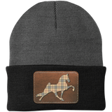 TENNESSEE WALKING HORSE PERFORMANCE LEATHER BURBURY CP90 Knit Cap - Patch