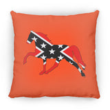 Rebel on the Rail Tennessee Walking Horse Pleasure ZP14 Small Square Pillow