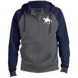 Missouri Fox Trotter WITH MALE RIDER WHITE ST236 Men's Sport-Wick® Full-Zip Hooded Jacket
