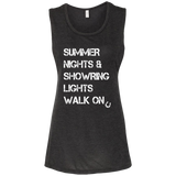 Summer Nights Showring Lights Walk On B8803 Ladies' Flowy Muscle Tank