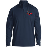 Rebel on the Rail Tennessee Walking Horse Pleasure ST850 1/2 Zip Raglan Performance Pullover