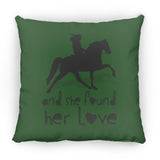 SHE FOUND HER LOVE (TWH pleasure)Bblack art ZP18 Large Square Pillow