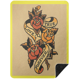 VINTAGE TAT 1 BSHL Premium Black Sherpa Blanket 60x80