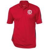 SUGAR CREEK FARM LOGO ST695 Performance Textured Three-Button Polo