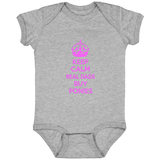 REAL DADS BUY PONIES (pink) 4424 Infant Fine Jersey Bodysuit