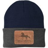 AMERICAN SADDLEBRED ON LEATHER CP90 Knit Cap - Patch