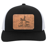 TURNIN AND BURNIN ON LEATHER 104C Trucker Snap Back - Patch
