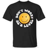 DON'T WORRY HE'S LEVEL (WHITE) G500 5.3 oz. T-Shirt