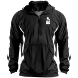 RACK ON RACKING (WHITE ART) JST63 Unisex Colorblock Raglan Anorak