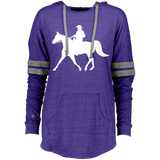 Missouri Fox Trotter WITH MALE RIDER WHITE 229390 Ladies Hooded Low Key Pullover