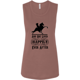 HAPPILY EVER AFTER (TWH Performance) Blk B8803 Ladies' Flowy Muscle Tank