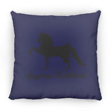American Saddlebred 2 (black) ZP18 Large Square Pillow